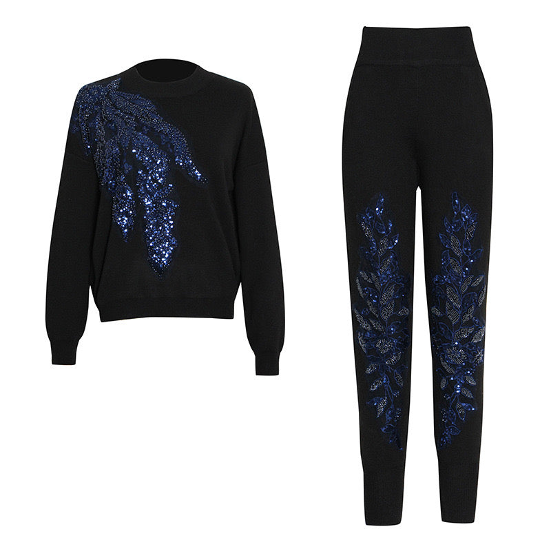 Long-sleeve sweater and pant