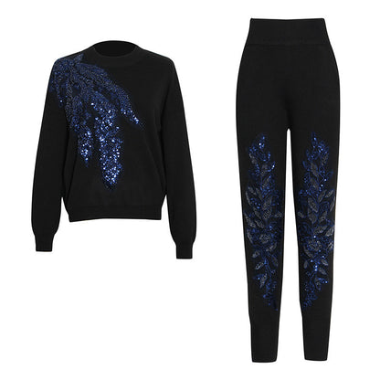 Long-sleeve sweater and pant