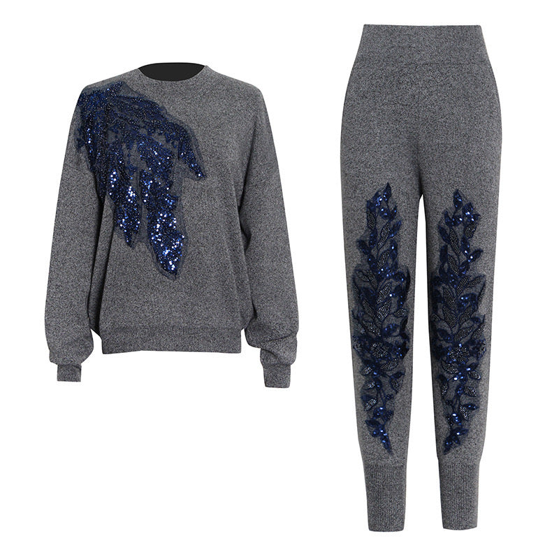 Long-sleeve sweater and pant